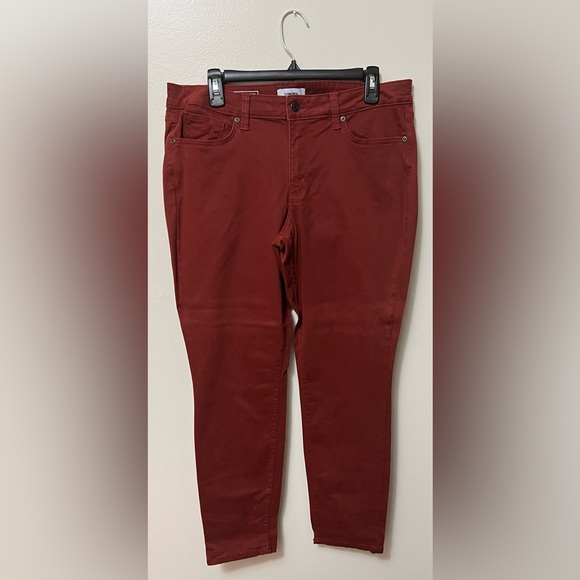 Women’s Sonoma pants/jeans.  Rust colored, size 14. Worn twice. - Picture 1 of 3